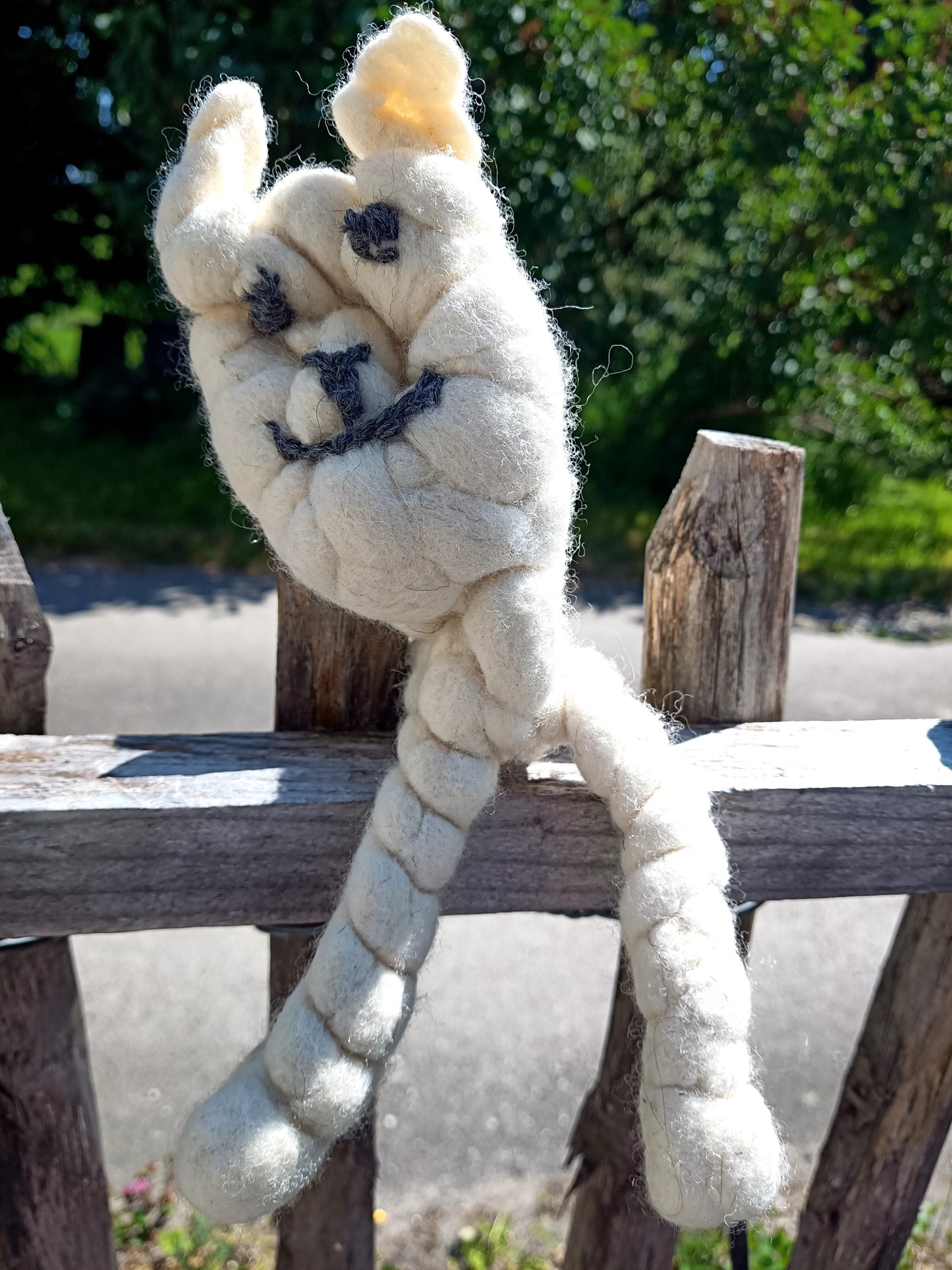 Amigo - Dog toy sheep made of felted sheep's wool - small